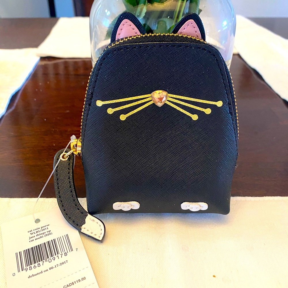 Kate spade cat coin purse